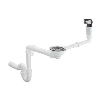 HansGrohe D14 - 10 Manuel Gider Ve Taşma Seti Tek Hazneli İçin - 43921800 - HANSGROHE