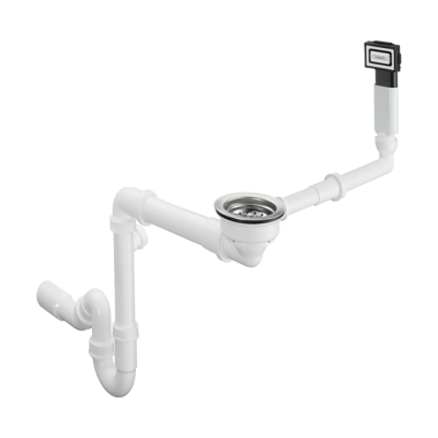 HansGrohe D16 - 10 Manuel Gider Ve Taşma Seti Tek Hazneli Granit Eviye İçin - 43927000 - HANSGROHE