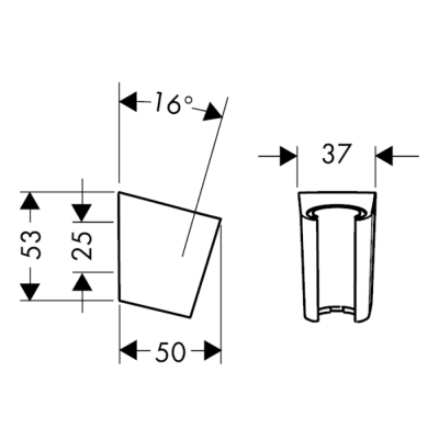 HansGrohe Duş Askısı Porter S - 28331700 - HANSGROHE (1)
