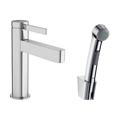 HansGrohe Finoris Tek Kollu Lavabo Bataryası 110, Bidette El Duşu Ve 160 Cm Duş Hortumu İle - 76210000 - HANSGROHE
