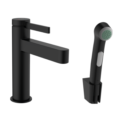 HansGrohe Finoris Tek Kollu Lavabo Bataryası 110, Bidette El Duşu Ve 160 Cm Duş Hortumu İle - 76210670 - HANSGROHE