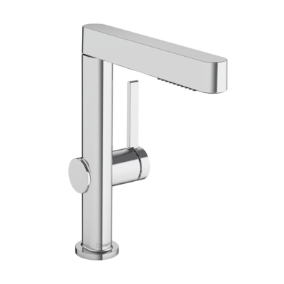 HansGrohe Finoris Tek Kollu Lavabo Bataryası 230, Çekilebilir El Duşu, 2Jet Ve Bas - Aç Gider Seti İle - 76063000 - HANSGROHE
