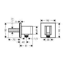HansGrohe Fixfit E - 26889000 - 2