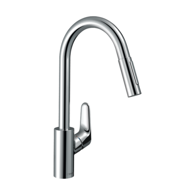 HansGrohe Focus M41 Tek Kollu Eviye Bataryası 240, Çekilebilir El Duşu, 2Jet, Sbox - 73880000 - HANSGROHE