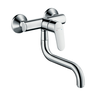 HansGrohe Focus M41 Tek Kollu Eviye Bataryası Duvardan Kısa Gaga, 1Jet - 31825000 - HANSGROHE