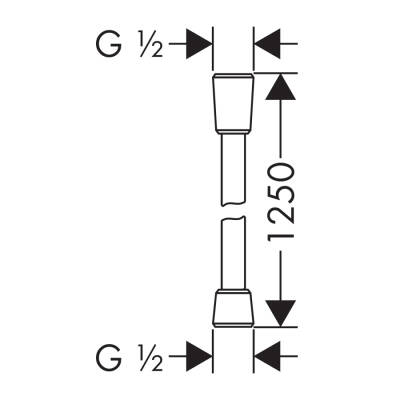 HansGrohe Isiflex Duş Hortumu 125 Cm - 28272670 - HANSGROHE (1)