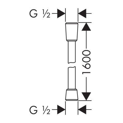 HansGrohe Isiflex Duş Hortumu 160 Cm - 28276700 - HANSGROHE (1)