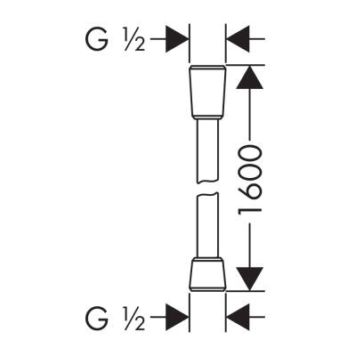HansGrohe Isiflex Duş Hortumu 160 Cm - 28276800 - HANSGROHE (1)