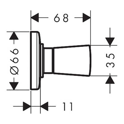 HansGrohe Logis Açma - Kapama Valfi Ankastre Montaj İçin - 71970000 - HANSGROHE (1)