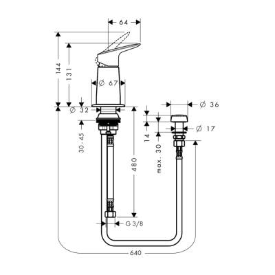HansGrohe Logis Bide Seti Dikey Sprey İle - 71629000 - HANSGROHE (1)