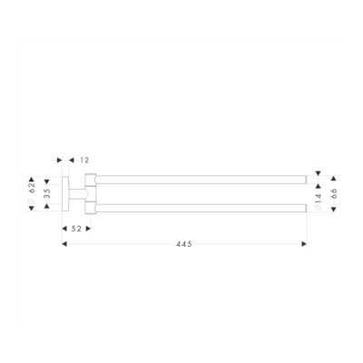 HansGrohe Logis Havluluk İkili - 40512000 - HANSGROHE (1)