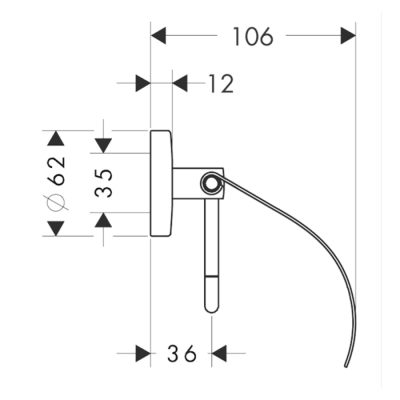 HansGrohe Logis Tuvalet Kağıtlığı Kapak İle - 40523000 - HANSGROHE (1)