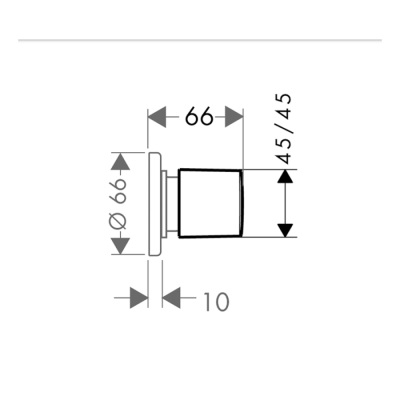 HansGrohe Metris Açma - Kapama Valfi E, Ankastre Montaj İçin - 31677000 - HANSGROHE (1)