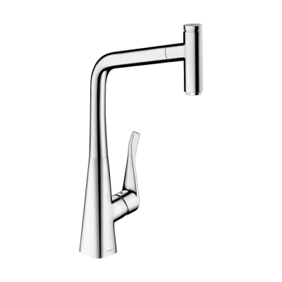 HansGrohe Metris Select M71 Tek Kollu Eviye Bataryası 320, Eco, Çekilebilir Gaga, 1Jet - 14786000 - HANSGROHE