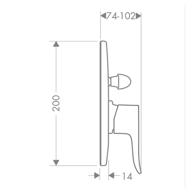 HansGrohe Metris Tek Kollu Banyo Bataryası Ankastre Montaj - 31484000 - HANSGROHE (1)