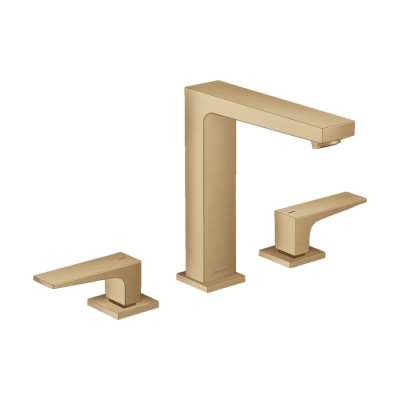 HansGrohe Metropol 3 - Delikli Lavabo Bataryası 160 Bas - Aç Gider Seti Ve Çubuk Volan İle - 32515140 - HANSGROHE