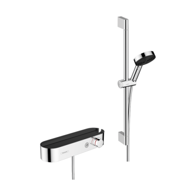 HansGrohe Pulsify Select S Duş Sistemi 105 3Jet Relaxation, El Duşu, Termostat, 65 Cm Duş Barı, Sürgü Ve Duş Hortumu İle - 24260000 - HANSGROHE