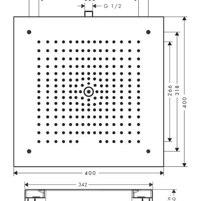 HansGrohe Raindance E Tepe Duşu 400/400 1 Jet - 26252000 - HANSGROHE (1)
