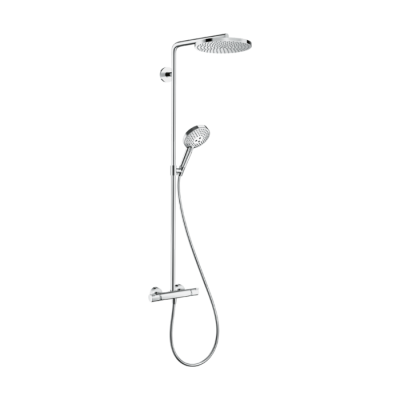 HansGrohe Raindance Select S Duş Kolonu 240 1 Jet, Powderrain, Termostat İle - 27633000 - HANSGROHE