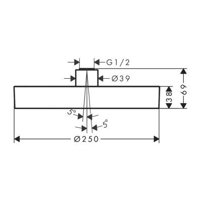 HansGrohe Rainfinity Tepe Duşu 250 1Jet Ecosmart - 26229340 - HANSGROHE (1)