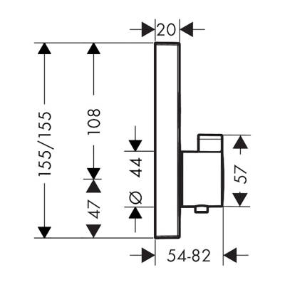 HansGrohe Showerselect Termostatik Batarya, Ankastre, 2 Çıkış İçin - 15763670 - HANSGROHE (1)