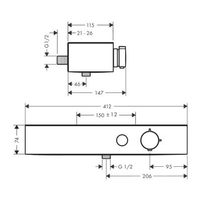 HansGrohe Showertablet Select Duş Termostatı 400 Aplike Montaj - 24360670 - HANSGROHE (1)