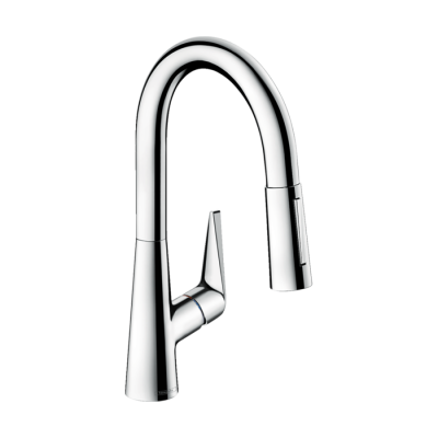 HansGrohe Talis M51 Tek Kollu Eviye Bataryası 160, Çekilebilir El Duşu, 2Jet, Sbox - 73850000 - HANSGROHE