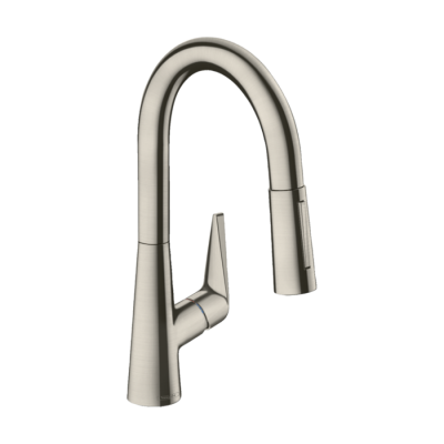 HansGrohe Talis M51 Tek Kollu Eviye Bataryası 160, Çekilebilir El Duşu, 2Jet, Sbox - 73850800 - HANSGROHE