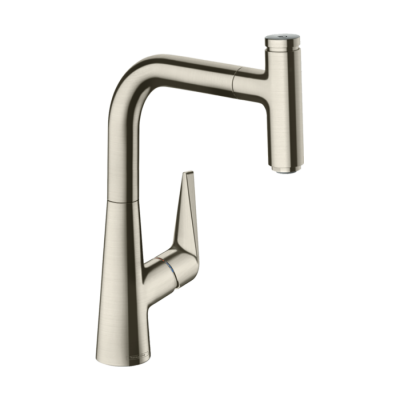 HansGrohe Talis Select M51 Tek Kollu Eviye Bataryası 220, Çekilebilir Gaga, 1Jet, Sbox - 73852800 - HANSGROHE