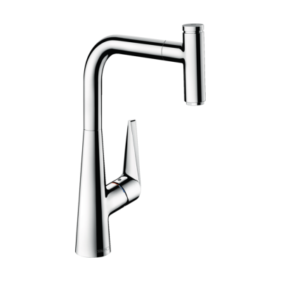 HansGrohe Talis Select M51 Tek Kollu Eviye Bataryası 300, Eco, Çekilebilir Gaga, 1Jet - 72826000 - HANSGROHE
