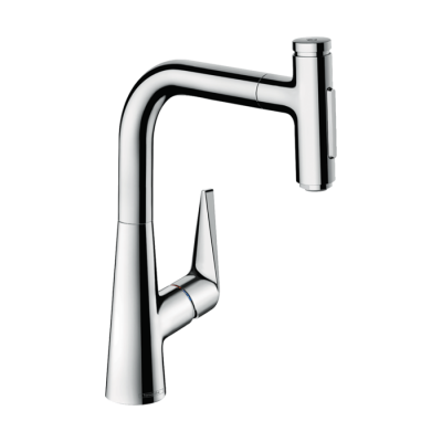 HansGrohe Talis Select M51 Tek Kollu Eviye Bataryası Çekilebilir El Duşu İle - 72824000 - HANSGROHE