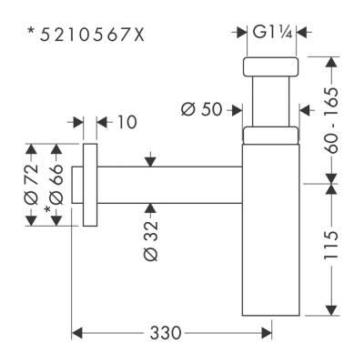 HansGrohe Tasarım Sifon Flowstar S - 52105990 - HANSGROHE (1)