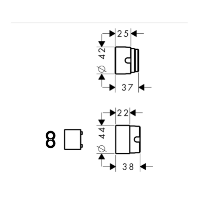 HansGrohe Uzatma Seti 25 Mm - 31971000 - HANSGROHE (1)
