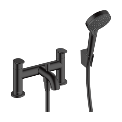 HansGrohe Vernis Blend 2 - Delikli Küvet Kenarı Banyo Bataryası Yönlendirme Valfi Ve Vernis Blend Vario El Duşu İle - 71461670 - HANSGROHE