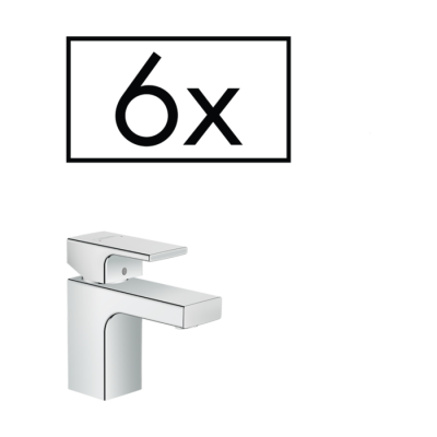 HansGrohe Vernis Shape Tek Kollu Lavabo Bataryası 70 Kumandalı, Proje Paketi (6'Lı) - 71596000 - HANSGROHE