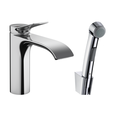 HansGrohe Vivenis Tek Kollu Lavabo Bataryası Bidette El Duşu Ve 160 Cm Hortum İle - 75210000 - HANSGROHE