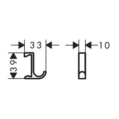 HansGrohe Wallstoris Askı İnce - 27929670 - HANSGROHE (1)