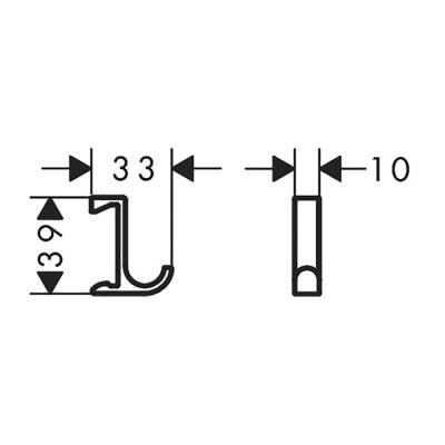HansGrohe Wallstoris Askı İnce - 27929700 - HANSGROHE (1)