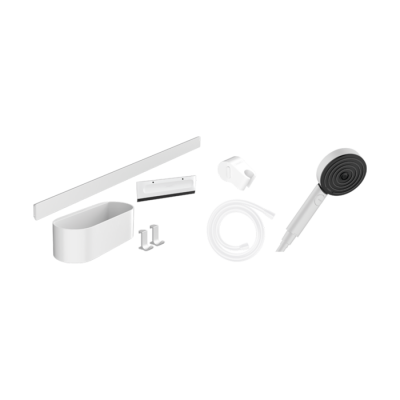 HansGrohe Wallstoris Set El Duşu 105 3Jet Activation Ecosmart, 70 Cm Duş Barı Ve Depolama Seti - 24291700 - HANSGROHE