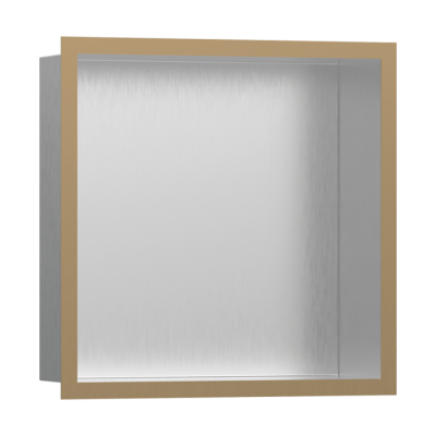 HansGrohe Xtrastoris Individual Duvar Nişi Paslanmaz Çelik Tasarım Çerçeveli 300/300/100 - 56097140 - HANSGROHE