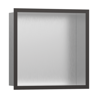 HansGrohe Xtrastoris Individual Duvar Nişi Paslanmaz Çelik Tasarım Çerçeveli 300/300/100 - 56097340 - HANSGROHE