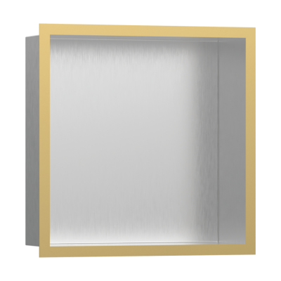 HansGrohe Xtrastoris Individual Duvar Nişi Paslanmaz Çelik Tasarım Çerçeveli 300/300/100 - 56097990 - HANSGROHE