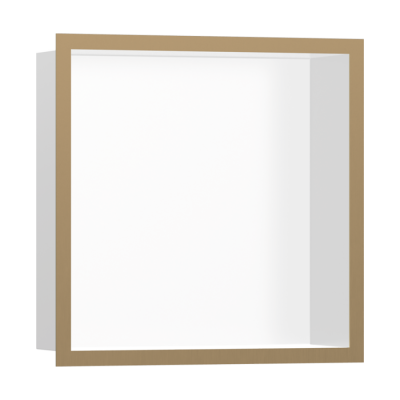 HansGrohe Xtrastoris Individual Duvar Nişi Satin Beyaz Tasarım Çerçeveli 300/300/100 - 56099140 - HANSGROHE