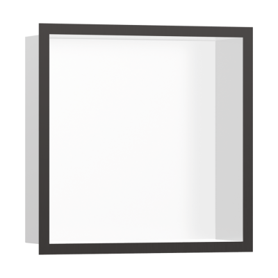 HansGrohe Xtrastoris Individual Duvar Nişi Satin Beyaz Tasarım Çerçeveli 300/300/100 - 56099340 - HANSGROHE