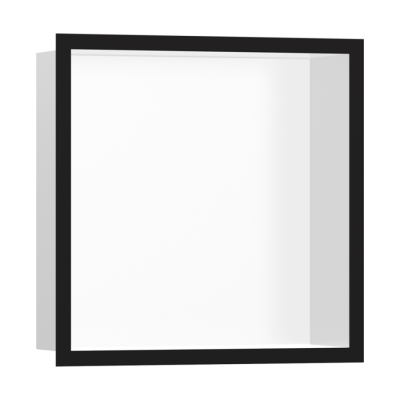 HansGrohe Xtrastoris Individual Duvar Nişi Satin Beyaz Tasarım Çerçeveli 300/300/100 - 56099670 - HANSGROHE