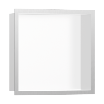 HansGrohe Xtrastoris Individual Duvar Nişi Satin Beyaz Tasarım Çerçeveli 300/300/100 - 56099800 - HANSGROHE