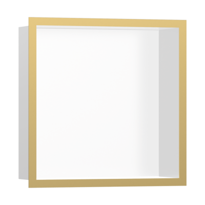 HansGrohe Xtrastoris Individual Duvar Nişi Satin Beyaz Tasarım Çerçeveli 300/300/100 - 56099990 - HANSGROHE