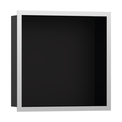 HansGrohe Xtrastoris Individual Duvar Nişi Satin Siyah Tasarım Çerçeveli 300/300/100 - 56098800 - HANSGROHE