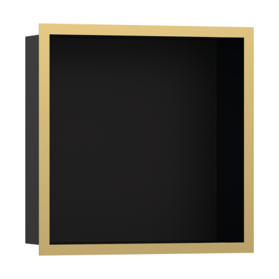 HansGrohe Xtrastoris Individual Duvar Nişi Satin Siyah Tasarım Çerçeveli 300/300/100 - 56098990 - HANSGROHE