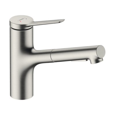 HansGrohe Zesis M33 Tek Kollu Eviye Bataryası, 150, Çekilebilir El Duşu, 2Jet - 74800800 - HANSGROHE